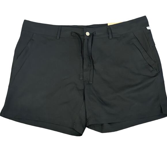 Magellan Womens 1X Fish Gear Black Polyester Shorts UPF 20 - Picture 1 of 3